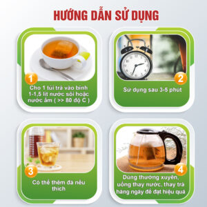 Trà Gạo Lứt Đậu Đen TRATOSA ( 600g) Hướng dẫn sử dụng sản phẩm