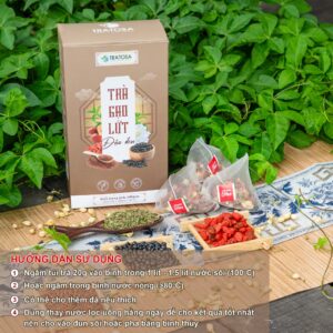 Trà Gạo Lứt Đậu Đen TRATOSA ( 600g) Hướng dẫn sử dụng trà gạo lứt