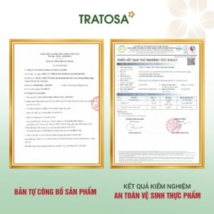 Bản tự công bố và kết quả kiểm nghiệm Trà Đinh Lăng Tâm Sen TRATOSA