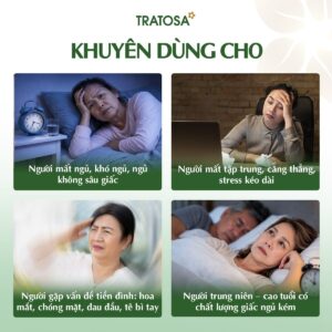 Đối tượng phù hợp sử dụng Trà Đinh Lăng Tâm Sen TRATOSA