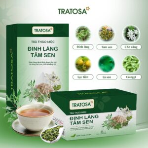 Các thành phần trong Trà Đinh Lăng Tâm Sen TRATOSA