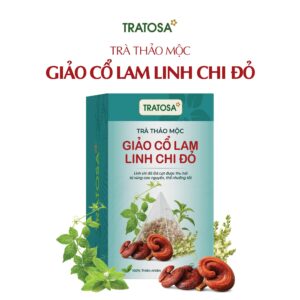 Sản phẩm Trà Giảo Cổ Lam Linh Chi Đỏ Đà Lạt TRATOSA từ thảo dược thiên nhiên