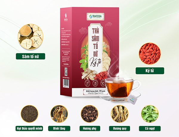 7 dược liệu quý tạo nên sự hiệu quả của Trà Sâm Tố Nữ