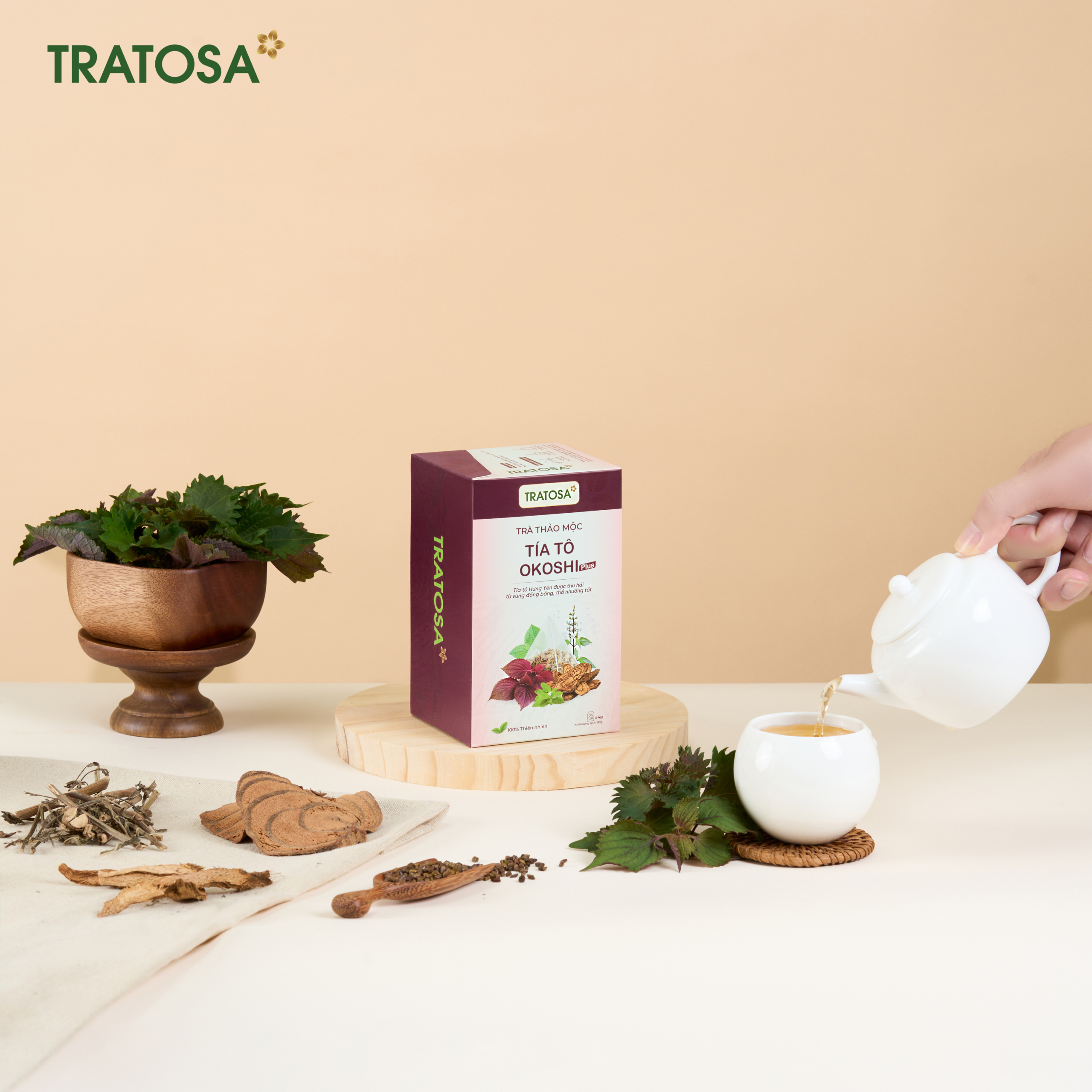 Trà thảo mộc Tía Tô Okoshi Plus Trà thảo mộc Tía Tô Okoshi Plus - Ảnh 5