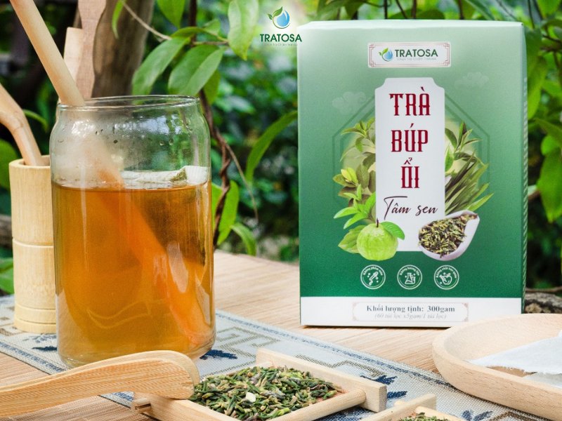Trà búp ổi có tác dụng gì? 6 tác dụng của trà lá ổi giúp cải thiện sức khỏe toàn diện, những lưu ý khi sử dụng Trà búp ổi tâm sen Tratosa - Từ 5 loại thảo dược quý từ thiên nhiên