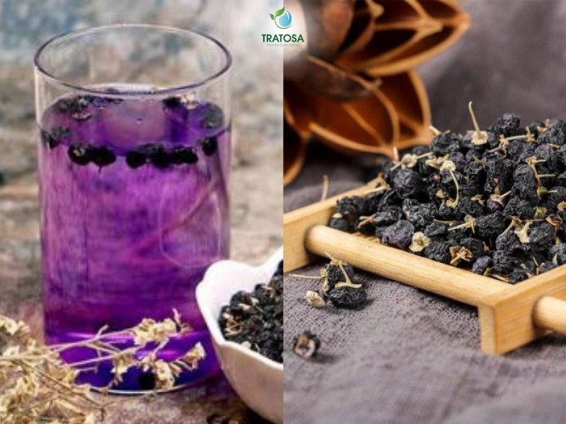 Trà hắc kỳ tử giàu anthocyanin, giúp bảo vệ da trước tác hại của tia UV và giữ cho da luôn sáng khỏe