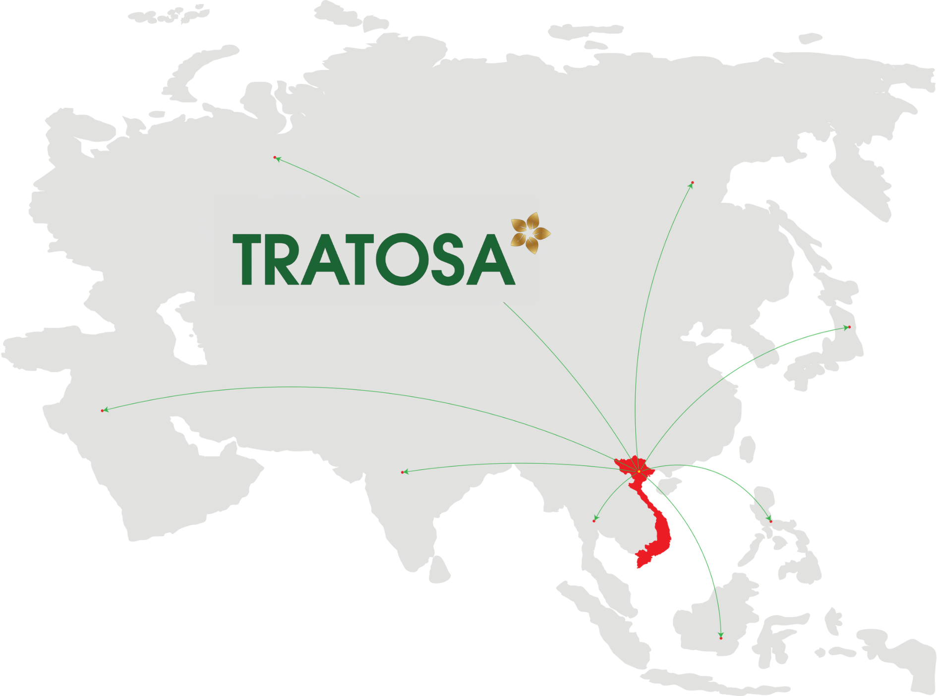 Bản đồ châu Á Tratosa