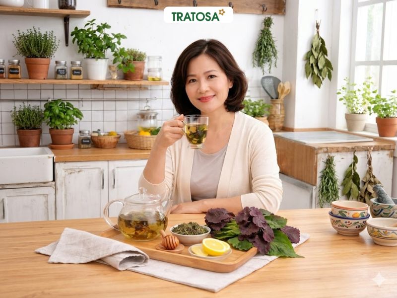 Trà tía tô cho người gout là lựa chọn trà thảo mộc được nhiều người quan tâm tra tia to cho nguoi gout 4