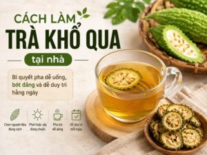 Cách làm trà khổ qua tại nhà với nguyên liệu đơn giản và cách pha dễ uống