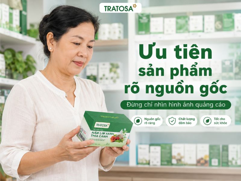 Kiểm tra nguồn gốc để phân biệt nấm lim xanh thật và giả