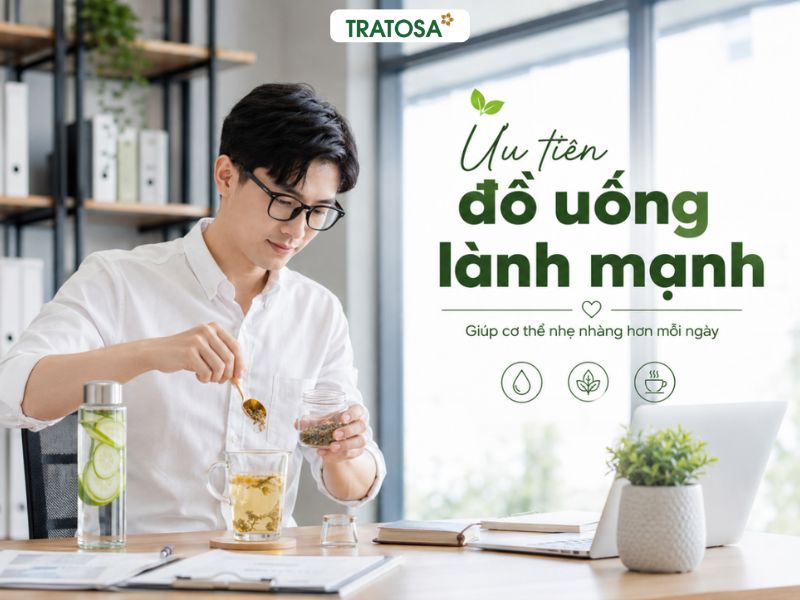 Người sỏi thận nên chọn đồ uống lành mạnh thay cho nước ngọt