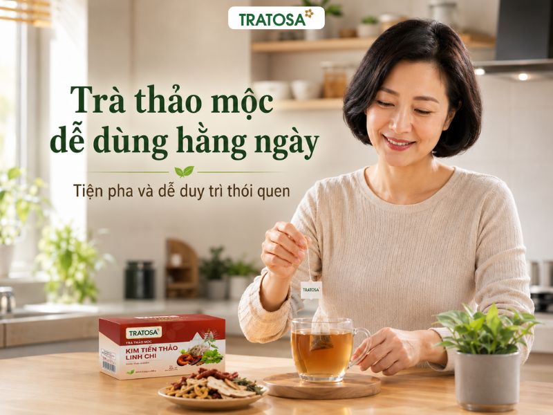 Người sỏi thận nên uống gì với trà thảo mộc dễ pha và dễ duy trì
