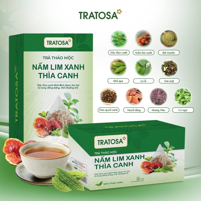 Review trà nấm lim xanh thìa canh Tratosa: Thành phần, vị uống và cảm nhận thực tế Review trà nấm lim xanh thìa canh Tratosa