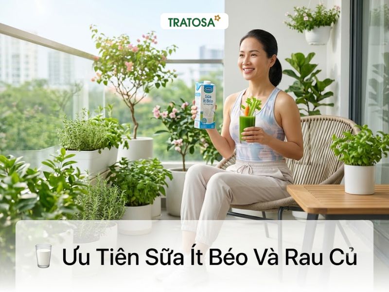Người bị gout nên ưu tiên sữa ít béo và nước ép rau củ để hỗ trợ sức khỏe và kiểm soát acid uric.