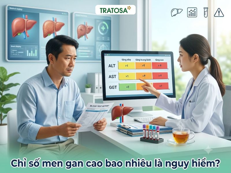 chỉ số men gan cao bao nhiêu là nguy hiểm