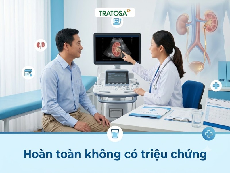 9 Dấu Hiệu Sỏi Thận Giai Đoạn Đầu Cần Nhận Biết Sớm Người khám sức khỏe định kỳ phát hiện sỏi thận giai đoạn đầu dù hoàn toàn không có triệu chứng