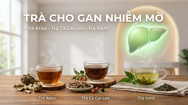 Gan nhiễm mỡ nên uống gì