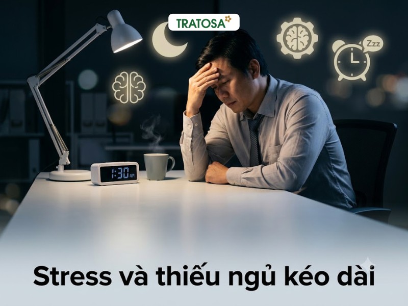10 Nguyên Nhân Suy Giảm Sinh Lý Nam Thường Gặp Nam giới căng thẳng và thiếu ngủ kéo dài