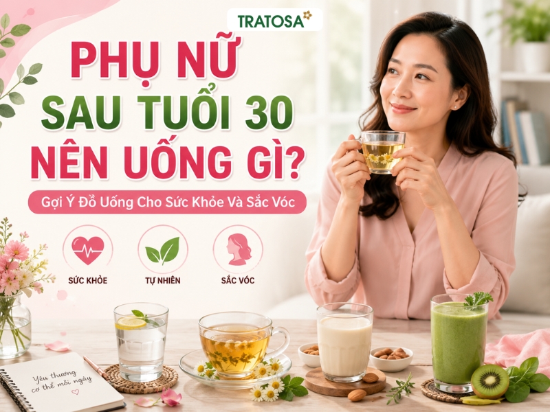 Phụ nữ sau tuổi 30 nên uống gì để hỗ trợ sức khỏe, sắc đẹp và duy trì lối sống lành mạnh