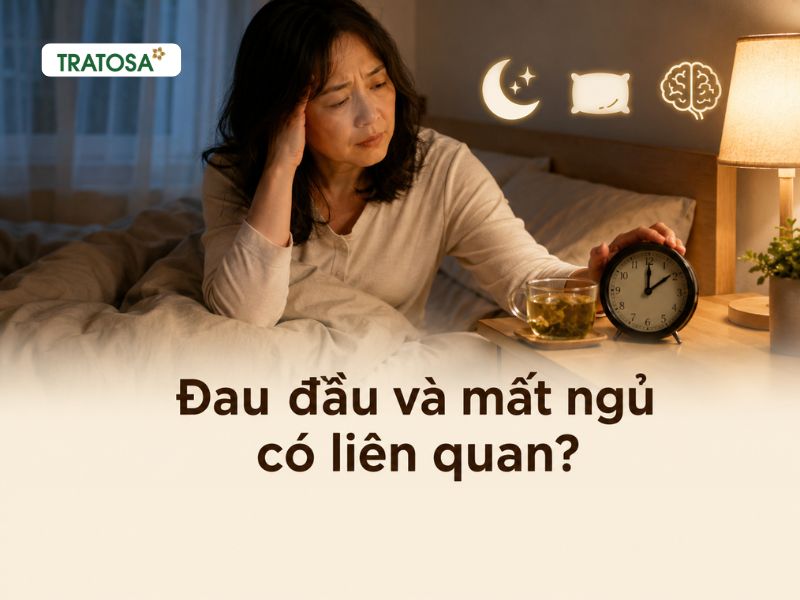 Thiếu máu não có thể gây đau đầu mất ngủ và ảnh hưởng chất lượng giấc ngủ