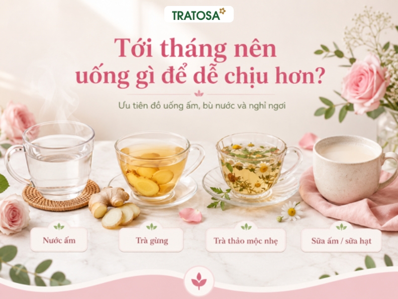 Tới tháng nên uống gì để nhanh hết và giúp cơ thể dễ chịu hơn trong kỳ kinh nguyệt