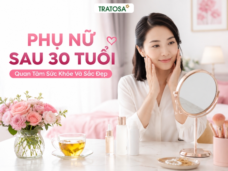 Phụ nữ sau 30 tuổi chăm sóc làn da và sức khỏe bằng lối sống lành mạnh