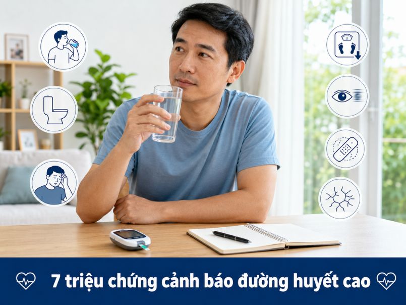 7 triệu chứng cảnh báo đường huyết cao cần kiểm tra sớm 7 triệu chứng cảnh báo đường huyết cao cần kiểm tra sớm gồm khát nước, mệt mỏi và thị lực thay đổi