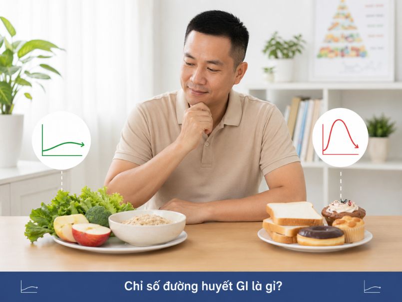 Tìm Hiểu Bảng Chỉ Số Đường Huyết Của Thực Phẩm Và Cách Xây Dựng Thực Đơn Cân Bằng Bữa ăn cân đối với gạo lứt, cá, đậu phụ và rau xanh