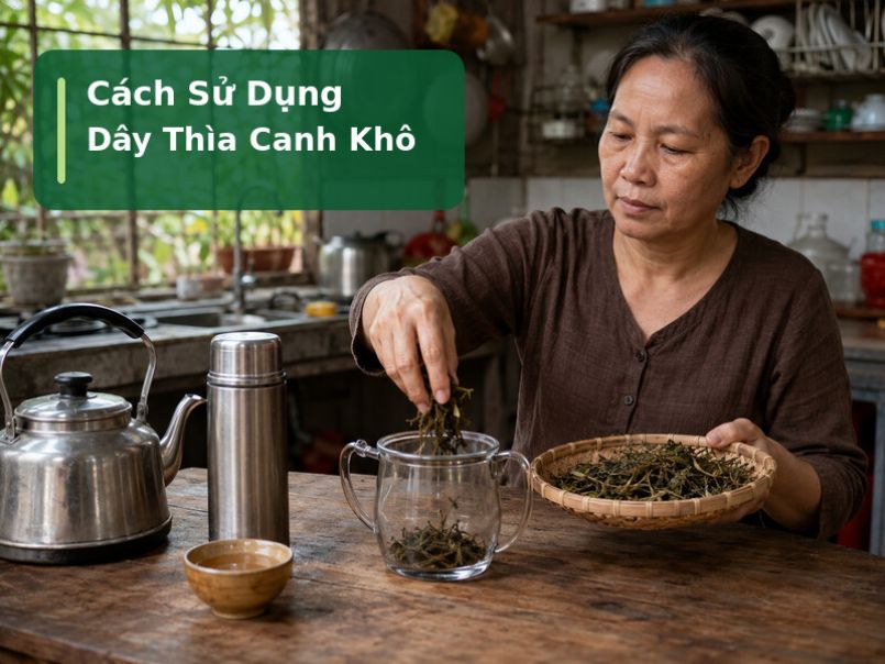 Cách Sử Dụng Dây Thìa Canh Khô Hiệu Quả Và Những Điều Cần Lưu Ý Cách sử dụng dây thìa canh