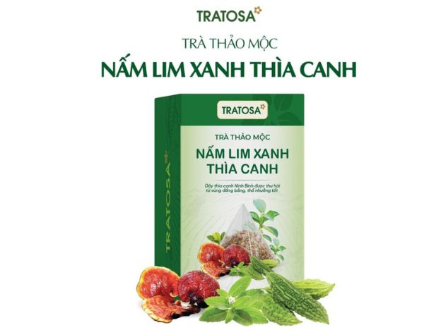 Trà Nấm Lim Xanh Thìa Canh TRATOSA không thêm đường