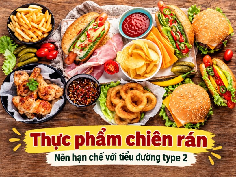 Tiểu đường type 2 kiêng gì? Cách chọn món không làm tăng đường huyết Tiểu đường type 2 kiêng gì với thực phẩm chiên rán