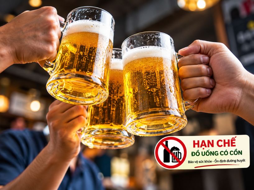 Tiểu đường type 2 kiêng gì? Cách chọn món không làm tăng đường huyết Tiểu đường type 2 kiêng gì với rượu bia