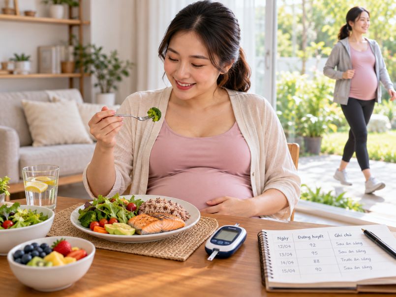 Chỉ số đường huyết thai kỳ bao nhiêu là bình thường? Mốc xét nghiệm 75 g Chăm sóc và kiểm soát đường huyết thai kỳ hằng ngày