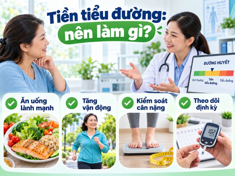 Nên làm gì khi chỉ số đường huyết nằm trong vùng tiền tiểu đường