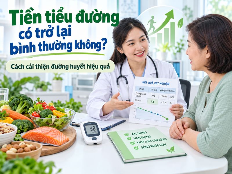 Tiền tiểu đường có trở lại bình thường không và cách cải thiện đường huyết