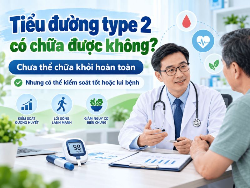 Tiểu đường type 2 có chữa được không và có thể lui bệnh không
